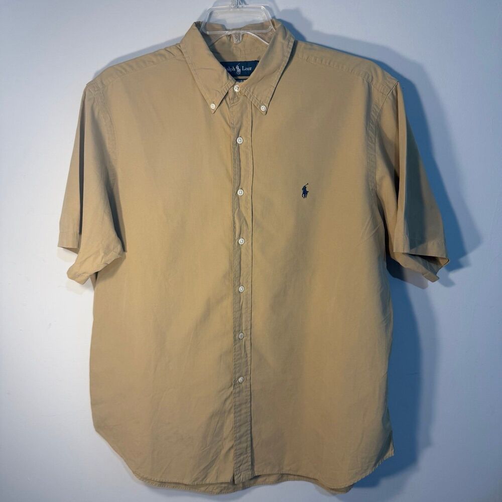 Ralph Lauren short sleeve classic button down, men’s Sz XL